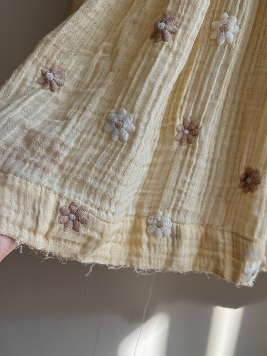 Free People Dahlia Embroidered Maxi Dress, Daisy Butter Yellow, Small - Picture 16 of 16